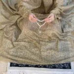 Printed Namaz Chadar with sleeves CLOTHIFYDOTPK