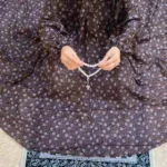 Printed Namaz Chadar with sleeves CLOTHIFYDOTPK