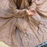 Printed Namaz Chadar with sleeves CLOTHIFYDOTPK