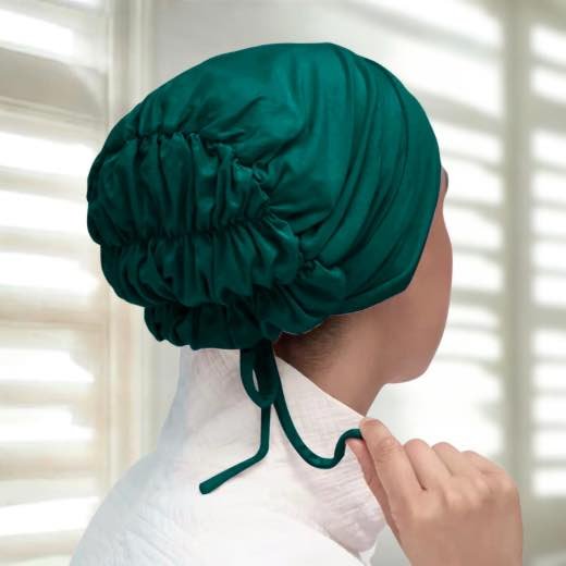 Bonnet Cap_6132 - 12 Bonnet Hijab Cap Ruched Hijab Cap Clothifydotpk