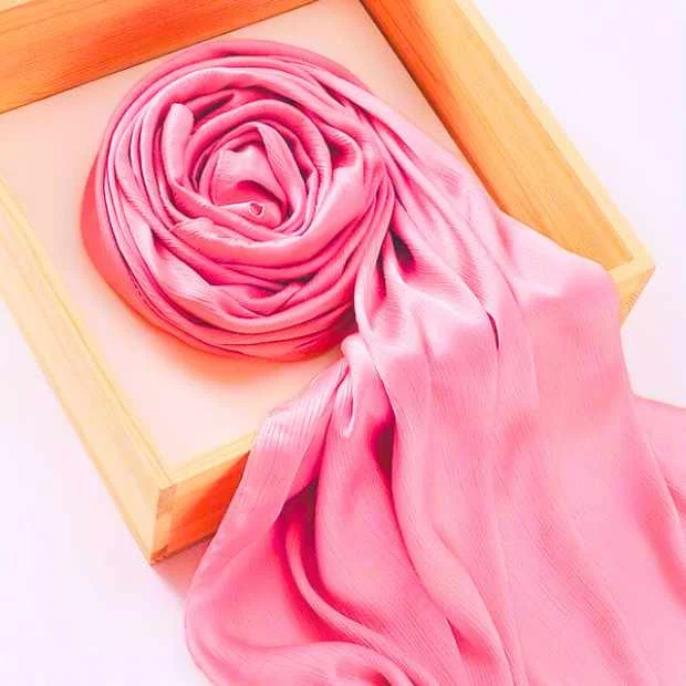 Crinkle Silk Hijab Clothifydotpk