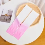 A pair of pink-to-white gradient compression arm sleeves. Clothifydotpk