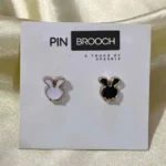 Close-up of an elegant pin brooch, used to stylishly secure a hijab. Clothifydotypk