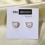 Close-up of an elegant pin brooch, used to stylishly secure a hijab. Clothifydotypk