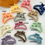 The sleek, ergonomic Floral design of hair claw clip Clothifydotpk