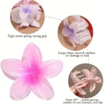 The sleek, ergonomic design of flower hair claw clip Clothifydotpk