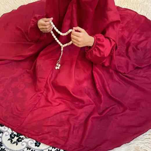 Kids_Umbrella_0012 - 62 a kid with plain namaz chadar with sleeves offering salah. By Clothifydotpk