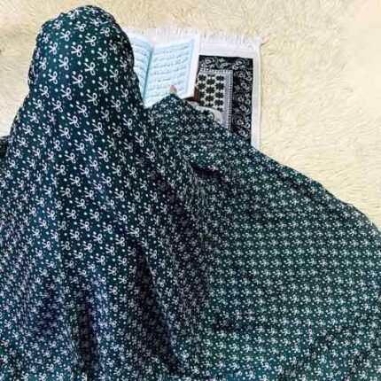 A woman's large size namaz chadar without sleeves.