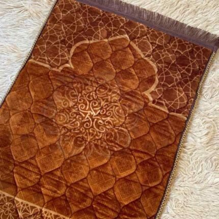 A premium jae namaz with a thick, quilted design for comfort and a non-slip base