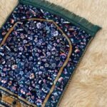 Kid's quilted Islamic prayer mat.