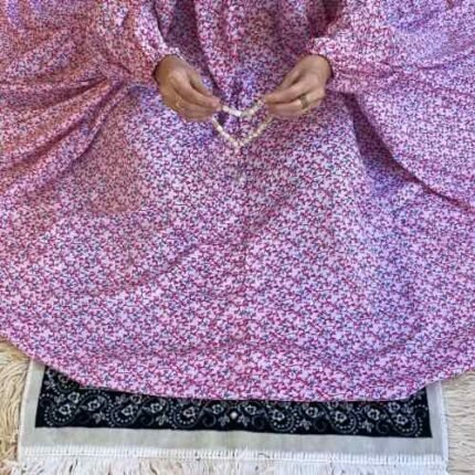 Printed Namaz Chadar with sleeves CLOTHIFYDOTPK