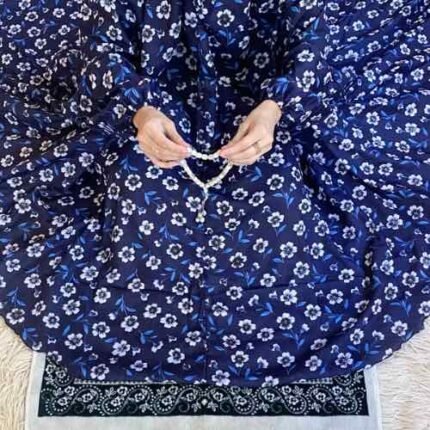 Printed Namaz Chadar with sleeves CLOTHIFYDOTPK