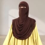 A Women wearing Harmala Hijab & Niqab Set By Clothifydotpk