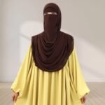 A Women wearing Harmala Hijab & Niqab Set By Clothifydotpk