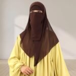 A Women wearing Harmala Hijab & Niqab Set By Clothifydotpk