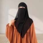 A Women wearing Harmala Hijab & Niqab Set By Clothifydotpk
