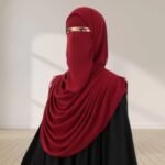 A Women wearing Harmala Hijab & Niqab Set By Clothifydotpk