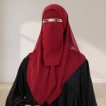 A Women wearing Harmala Hijab & Niqab Set By Clothifydotpk