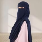 A Women wearing Harmala Hijab & Niqab Set By Clothifydotpk