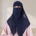 A Women wearing Harmala Hijab & Niqab Set By Clothifydotpk
