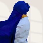 Royal Blue Instant chiffon hijab Ready to wear hijab Chiffon Hijab Clothifydotpk