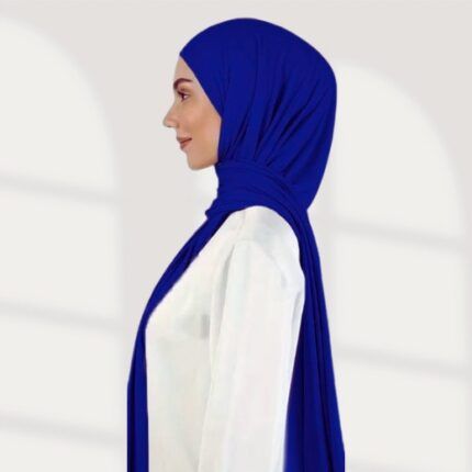 Royal Blue Instant chiffon hijab Ready to wear hijab Chiffon Hijab Clothifydotpk