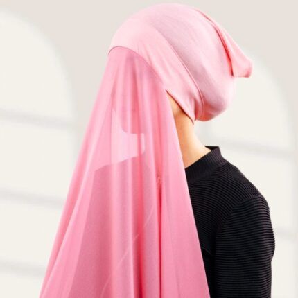 Blush pink Instant chiffon hijab Ready to wear hijab Chiffon Hijab Clothifydotpk