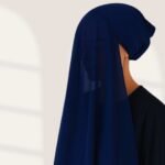 Navy Blue Instant chiffon hijab Ready to wear hijab Chiffon Hijab Clothifydotpk