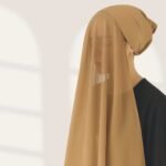 Cappuccino Instant chiffon hijab Ready to wear hijab Chiffon Hijab Clothifydotpk
