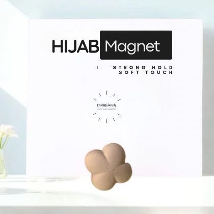 Magnets_97021 - 98 Double-sided magnetic discs for wrapping hijabs without twisting. By Clothifydotpk