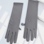 Seamless grey hijab arm gloves. By CLOTHIFYDOTPK