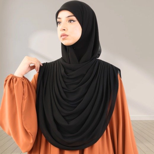 Hijab_Niqab_Set_Fancy091 - 2 A Women wearing Harmala Hijab & Niqab Set By Clothifydotpk
