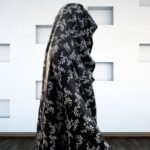 Woman wearing Irani Gol Namaz Chadar