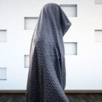 Woman wearing Irani Gol Namaz Chadar