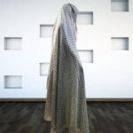 Woman wearing Irani Gol Namaz Chadar