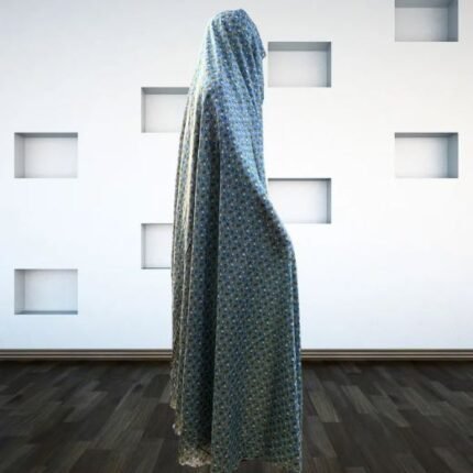 Woman wearing Irani Gol Namaz Chadar