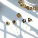 A close-up of a Premium metal brooch pin. By Clothifydotpk