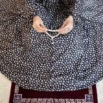 Woman Performing Salah in a Breathable Soft Swiss Lawn Namaz Chadar with Pocket By Clothifydotpk