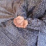Woman Performing Salah in a Breathable Soft Swiss Lawn Namaz Chadar with Pocket By Clothifydotpk