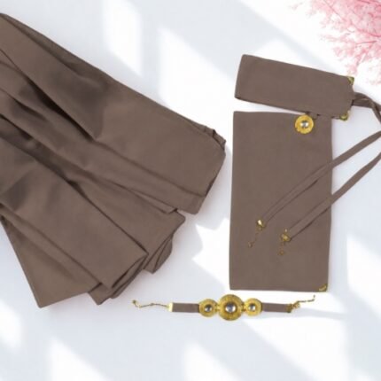 3 Piece Saudi Niqab & Hijab Set with Bracelet By Clothifydotpk
