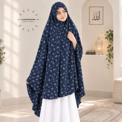 Young Kids wearing Namaz makhna hijab for girls, ready-to-wear namaz scarf, full coverage Islamic headscarf. By CLOTHIFYDOTPK