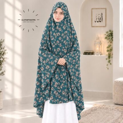 Young Kids wearing Namaz makhna hijab for girls, ready-to-wear namaz scarf, full coverage Islamic headscarf. By CLOTHIFYDOTPK