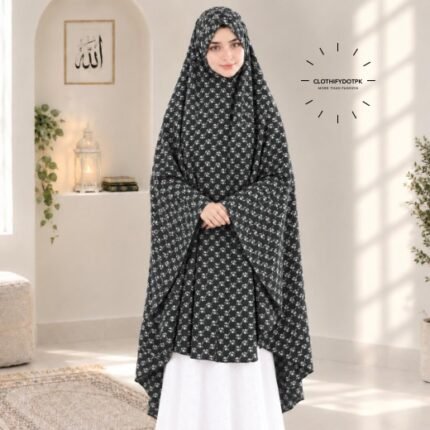 Young Kids wearing Namaz makhna hijab for girls, ready-to-wear namaz scarf, full coverage Islamic headscarf. By CLOTHIFYDOTPK
