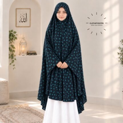 Young Kids wearing Namaz makhna hijab for girls, ready-to-wear namaz scarf, full coverage Islamic headscarf. By CLOTHIFYDOTPK