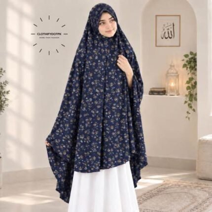 Young Kids wearing Namaz makhna hijab for girls, ready-to-wear namaz scarf, full coverage Islamic headscarf. By CLOTHIFYDOTPK