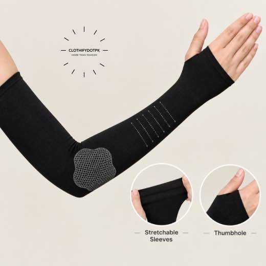 Imported-Arm-Sleeves_01818 - 35 Women wearing Premium Imported Arm Sleeves/ extenders. BY CLOTHIFYDOTPK