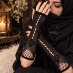 Women wearing Imported Mesh stretchy Arm Sleeves | Fancy sleeve extenders for extra coverage. BY CLOTHIFYDOTPK