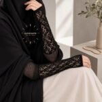 Women wearing Imported Mesh stretchy Arm Sleeves | Fancy sleeve extenders for extra coverage. BY CLOTHIFYDOTPK