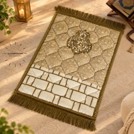 A plush, quilted kids prayer mat, made with thick padded fabric for comfort. BY CLOTHIFYDOTPK