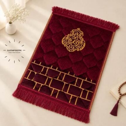 A plush, quilted kids prayer mat, made with thick padded fabric for comfort. BY CLOTHIFYDOTPK